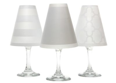 Nantucket White Wine Glass Shades by di Potter