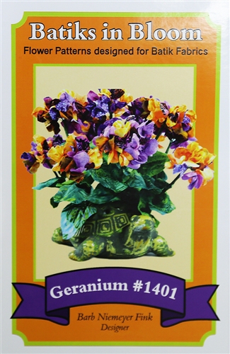 Batiks in Bloom ~ Geranium #1401