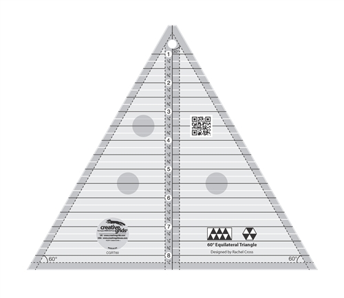 Creative Grids 60 Degree Triangle 8-1/2in