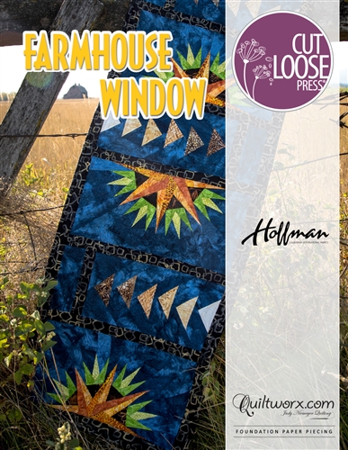 Cut Loose Press ~ Farmhouse Window Table Runner