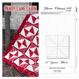 Cut Loose Press Candy Cane Cabin and Charm Elements Pack #16