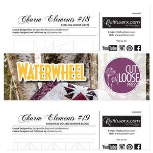 Cut Loose Press Waterwheel and Charm Elements Pack #18 and #19