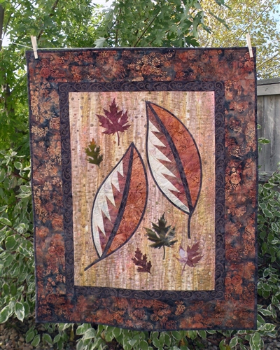 Cut Loose Press ~ Scattered Leaves Wall Hanging