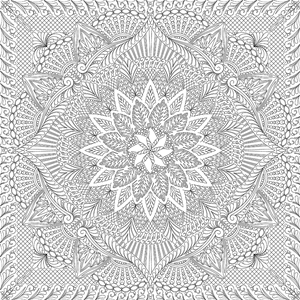 Dinner Plate Dahlia Queen Quilting Pattern