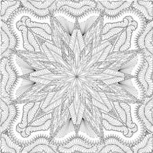 Lumina Feathered Star Quilting Pattern