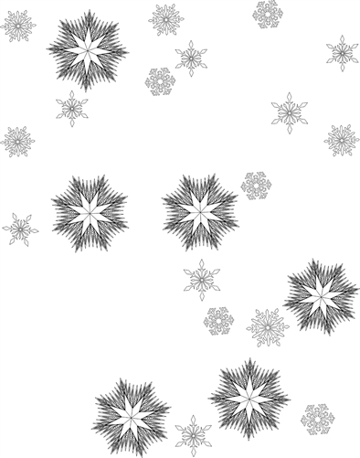 Ice Crystals Snowflake Package