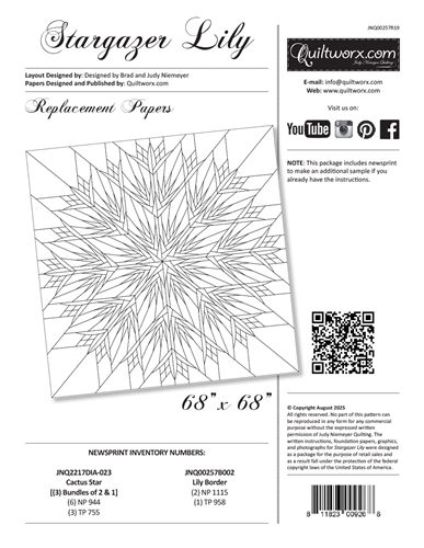 Stargazer Lily Replacement Papers
