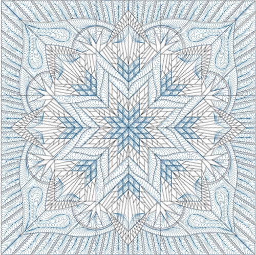 Peaceful Snowfall Quilting Design