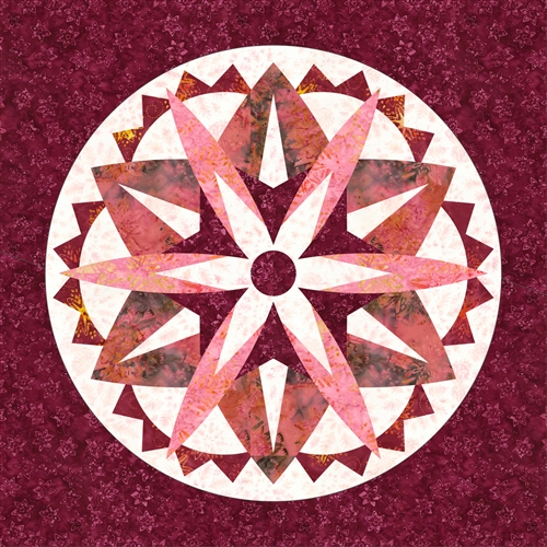 Stellar Snowflake Kit Garnet Square