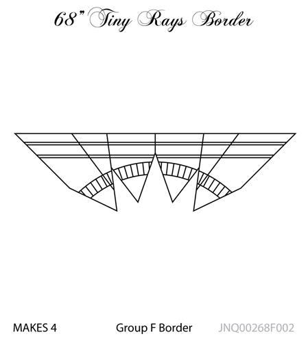 JNQ00268F002 68" Tiny Rays Border