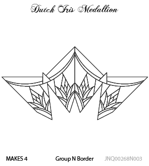 JNQ00268N003 Dutch Iris Medallion