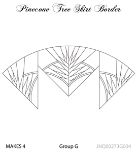 JNQ00273G004 Pinecone Tree Skirt Border
