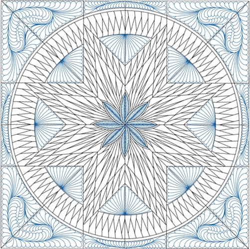 Cosmic Fireworks Quilting Pattern