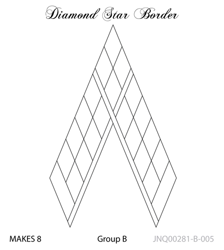 JNQ00281B005 Stacked Diamond Star Border
