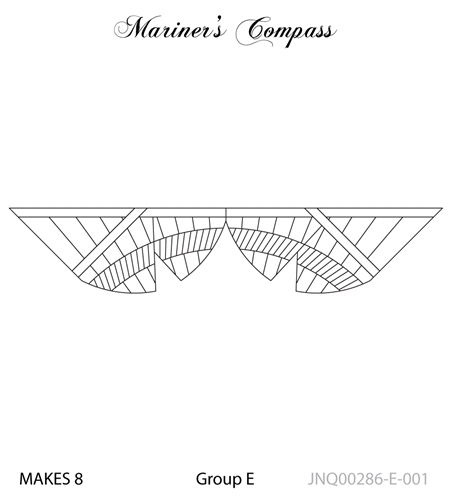 JNQ00286E001 Mariners Compass 68" Border