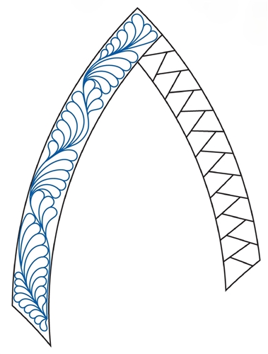 JNQ00288B001DQD Sawtooth Leaf Border