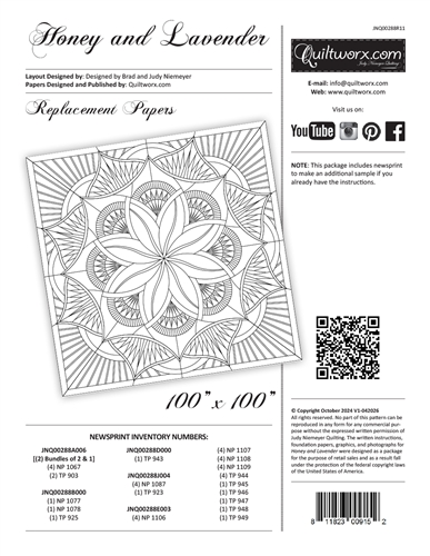Honey and Lavender Replacement Papers