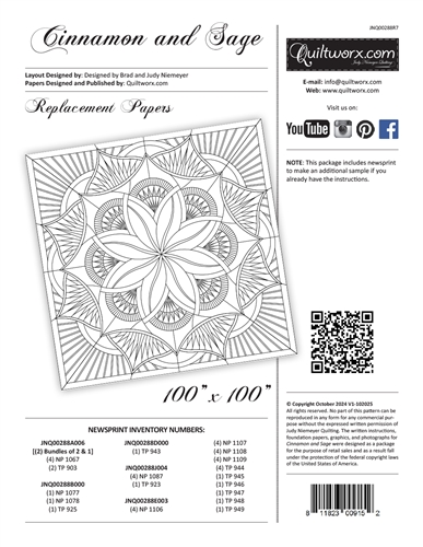 Cinnamon and Sage Replacement Papers