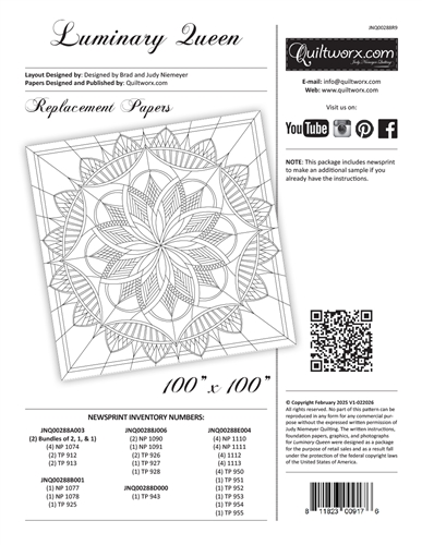 Luminary Queen Replacement Papers