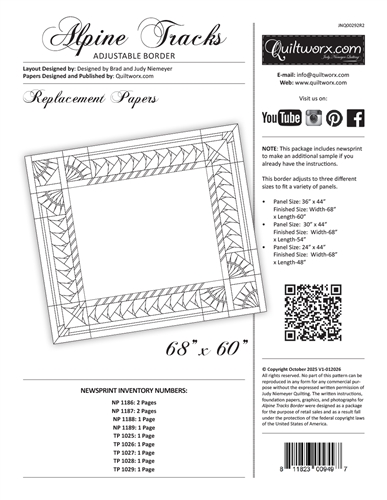 Alpine Tracks Border Replacement Papers