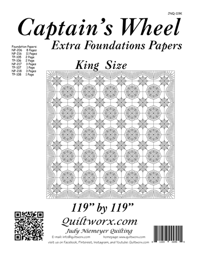 Captain's Wheel King Size Extra Foundation Papers