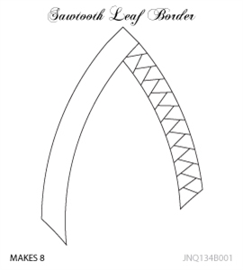 JNQ134B001 Sawtooth Leaf Border