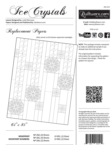 Ice Crystals Replacement Papers