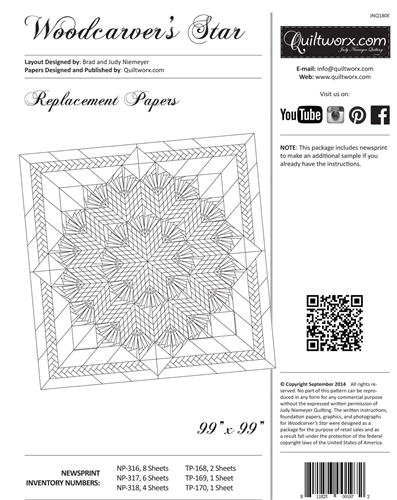 Woodcarver's Star Replacement Papers