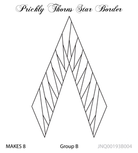 JNQ193B004 Prickly Thorns Star Border