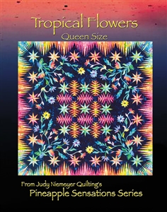 Tropical Flowers Queen Basic Pattern