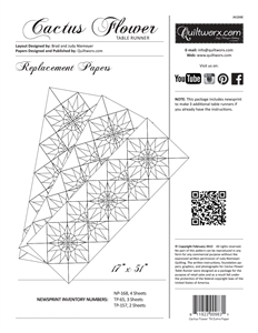 Cactus Flower Tablerunner Extra Foundations