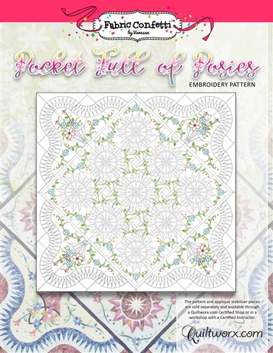 Pocket Full of Posies Machine Embroidery - Digital Download