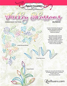 Valley Blossoms Bundle Machine Embroidery - Digitial Download