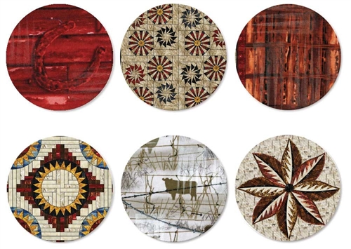 Quiltworx Reclaimed West II Collection of 6 Pins