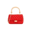 Timmy Woods Red Quilted Handbag