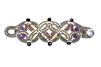 This Limited Edition Couture Bracelet is true Art-to-Wear. intricately hand woven design features a beautiful, subtle mix of Gemstones - Red Garnet, Purple Amethyst, Yellow Citrine, Grey Labradorite, Black Tourmaline and accented with Sterling Silver