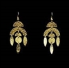 Here we have an ultra light, statement drop Earring inspired by Mama Quilla, a pre-Columbian moon goddess, made out of hammered and polished Nu-Gold brass, all sealed to protect the finish and then hung from nickel-free 14k gold filled ear wire.
