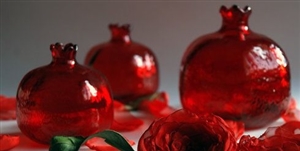 Armenian Glass Pomegranate SMALL