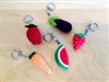 Fruit/Veggie Keychain - Strawberry
