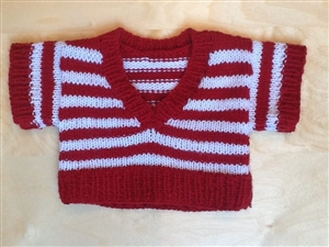 Sweater - Small - Red Stripes