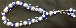 Dark Blue Evil Eye Worry Beads