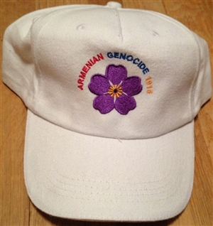 Armenia ForgetMeNot Golf Cap White