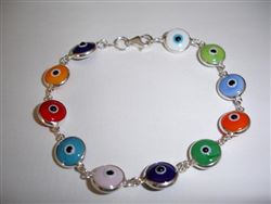 Multi Color Painted Silver