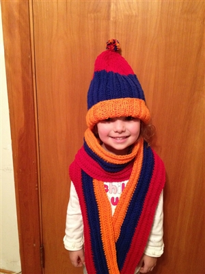 Armenian Knit Hat/Scarf Combo 2