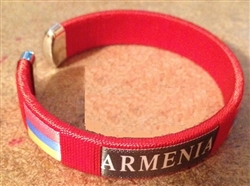 Armenian Embroidered Bracelets RED