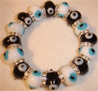 Black & White Elastic Bracelet