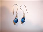 Light Blue Earrings - Single Eye