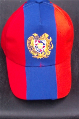 Armenia Tricolor Golf Cap - Coat Of Arms