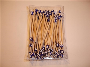 Evil Eye Toothpicks Dark Blue