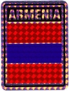 Armenia prismatic reflective decal stickers